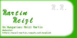 martin meizl business card